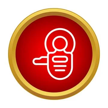 Electrical current clamp meter measuring electricity icon Stock Illustration