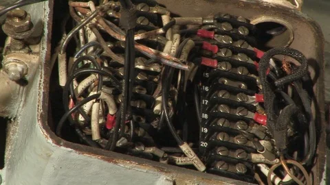 Electrical diagram box Stock Footage 105543649