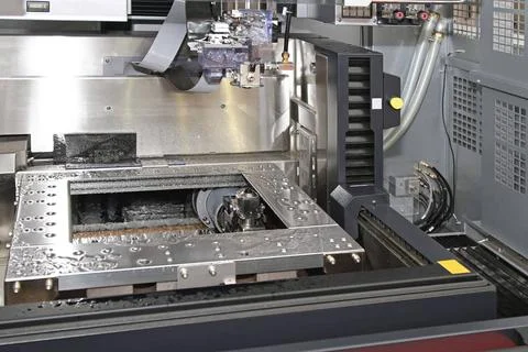 Electrical discharge machine Electrical Discharge Machine Spark Eroding Wi... Stock Photos