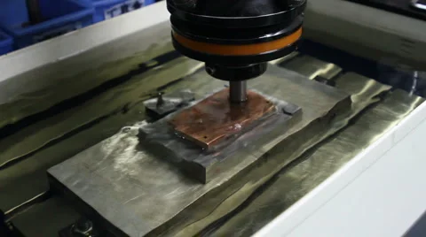 Electrical Discharge Machining Stock Footage 3759576