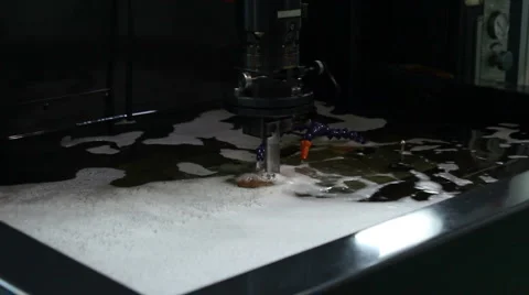 Electrical Discharge Machining Tank Stock Footage 3752915