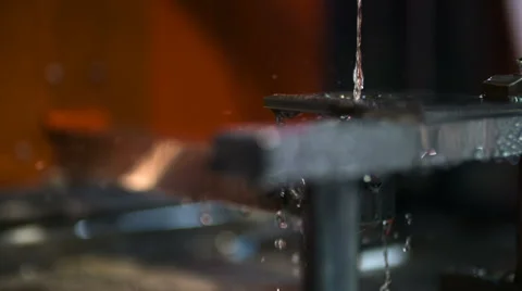 Electrical discharge spark eroding with water Video stock 68907531