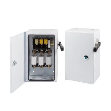 Electrical enclosure isolated Stock Photos