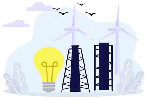 Electrical Energy Concept Illustration Stock Illustration
