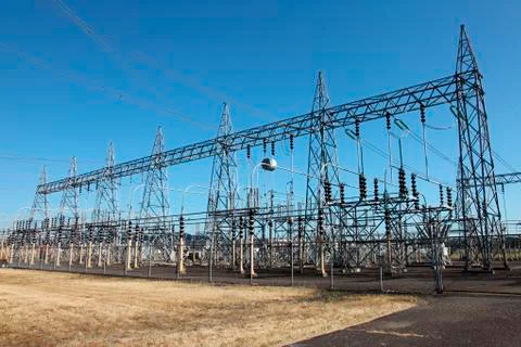Electrical energy &amp; delivery system. Stock Photos