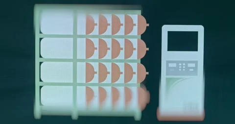 Electrical energy storage and Electrical charging station Stock Footage 310842508