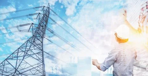 Electrical engineer and innovation technology concept. Фото