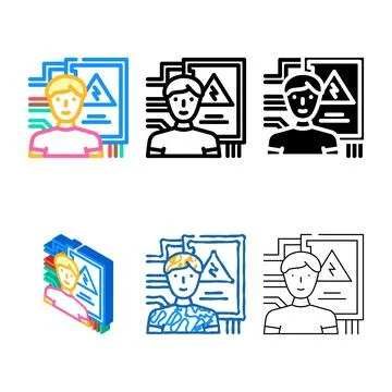 Electrical engineer concepts technology color icon vector Stock Illustration