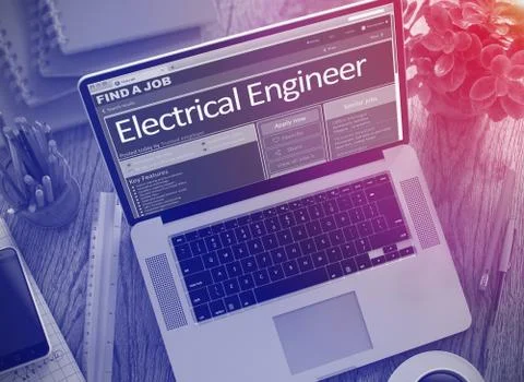 Electrical Engineer Join Our Team. 3D. Stock Illustration