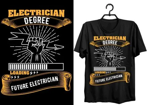 Electrical Engineer T-shirt Design  Stock Illustration