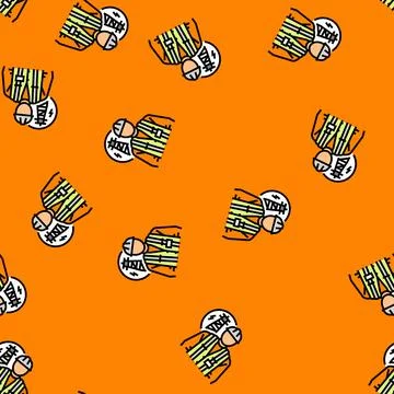 Electrical engineer technology vector seamless pattern Stockillustratie