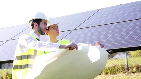 Electrical engineers are checking Stock Footage 107012612