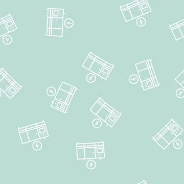 Electrical equipment color icon vector flat illustration Stock Illustration