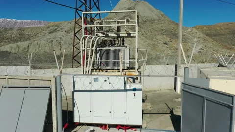 Electrical equipment for processing bio waste on plant Stock Footage 144330021