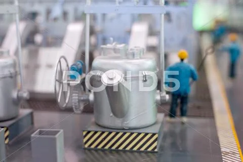 Electrical equipment production line Stock Photos