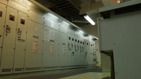 Electrical equipment of ship Stock Footage 74262238