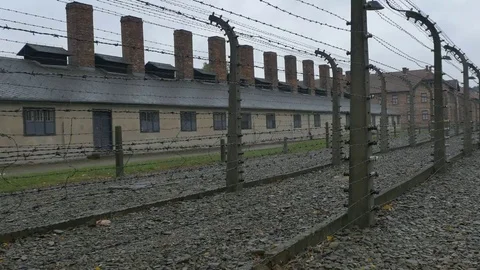 Electrical Fence at Extermination Camp Stock-Footage 69270446