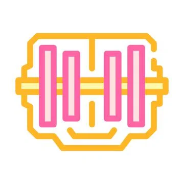 Electrical generator color icon vector flat illustration イラスト素材