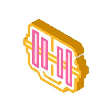 Electrical generator isometric icon vector sign illustration イラスト素材