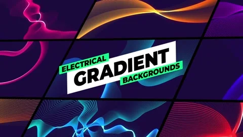 Electrical Gradient Backgrounds Stock After Effects