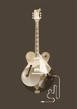 Electrical Guitar Stock Illustration