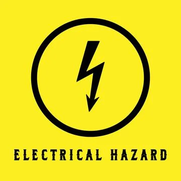 Electrical Hazard Symbol Stock Illustration