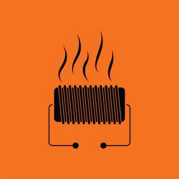 Electrical heater icon Stock Illustration