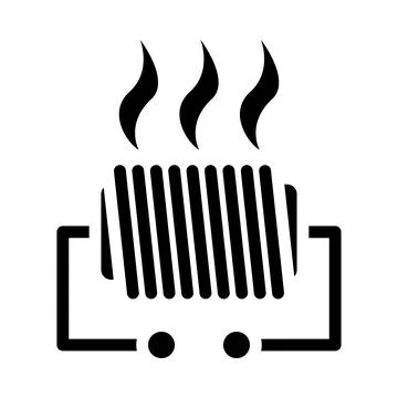 Electrical Heater Icon Stock Illustration