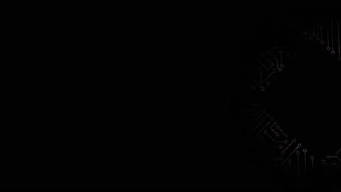 Electrical impulse travels through the circuits of the microcircuit Stock Footage 165280466