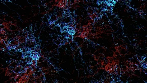 Electrical impulses that transmit signals, neural connections and radioactivity Stock Footage 195006583