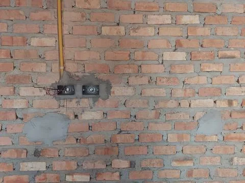 Electrical Installation in a Building Under Construction Stock Photos