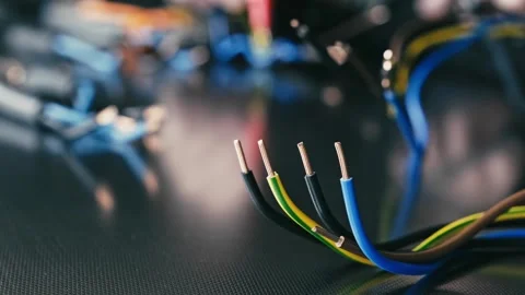 Electrical installation material, copper cable wire Stock Footage 284030150