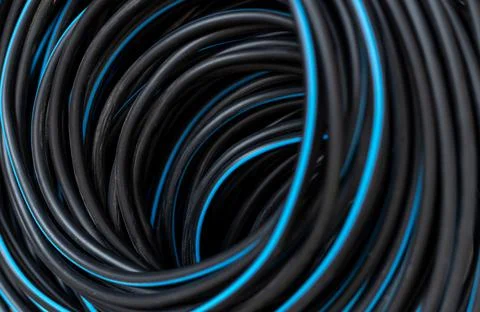 Electrical installation material, wires and cables for electrical wiring, high Stock Photos