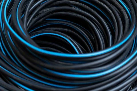 Electrical installation material, wires and cables for an electrical wiring Stock Photos
