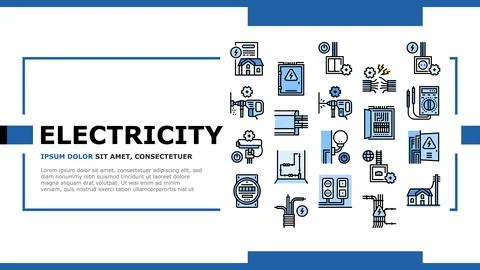 Electrical Installation Tool Icons Set Vector Stock Illustration