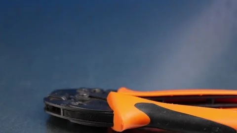 Electrical installation tools for the assembly of electrical equipment. Stock Footage 339357157
