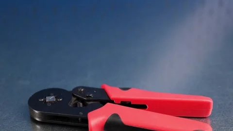 Electrical installation tools for the assembly of electrical equipment. Stock Footage 339357290