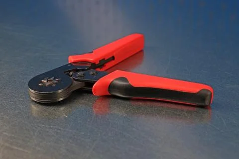 Electrical installation tools for the assembly of electrical equipment. Stock Photos