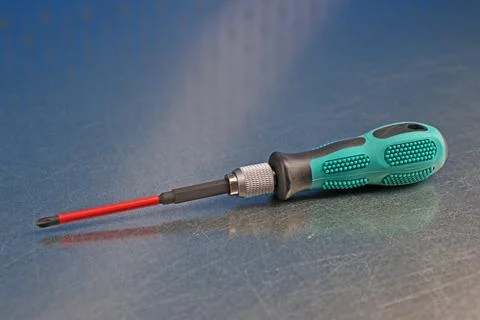 Electrical installation tools for the assembly of electrical equipment. Stock Photos