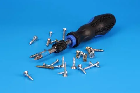 Electrical installation tools for the assembly of electrical equipment. Stock Photos