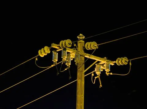 Electrical insulators Stock Photos