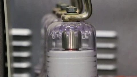 Electrical insulators in plant Video stock 75913356