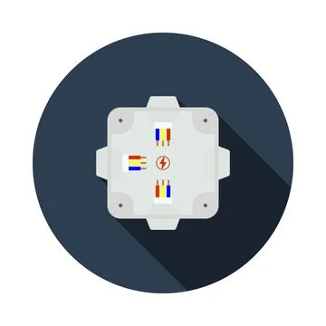 Electrical Junction Box Icon Stock Illustration