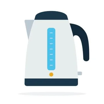 Electrical kettle vector flat isolated Stock Illustration