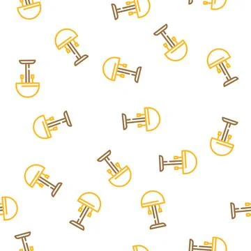 Electrical lamp vector seamless pattern Stock Illustration