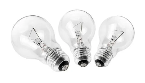 Electrical light bulb group Stock Photos