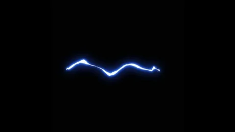 Electrical light ray motion graphics with dark background Stock Footage 123900810