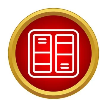 Electrical light switch icon illustrating power control Stock Illustration