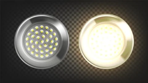 Electrical Lighting Led Light Lamp Panel Vector Stock Illustration