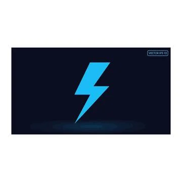 Electrical lightning bolt energy concept icon Stockillustratie